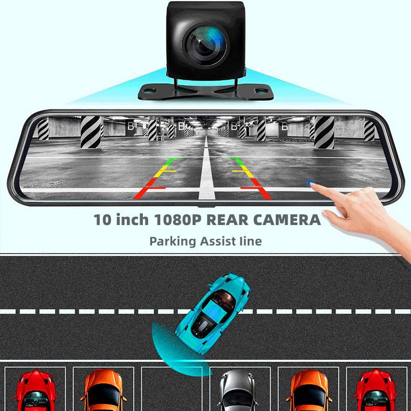 Vorne und Hinten Dual Recording Rückansicht Spiegel Dash Cam