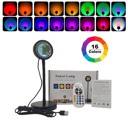 USB Schreibtisch Lampe Regenbogen Projektion Lampe