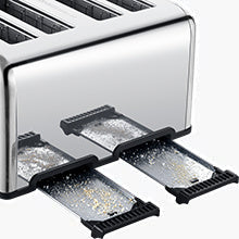 Verbieten Regale In Die Amazon. Toaster 4 Scheibe, Geek Chef Edelstahl Extra Breite Slot Toaster Mit Dual Control Panels Von Bagel, abtauung, Stornieren Funktion, Ban Amazon