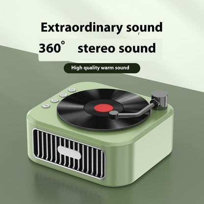 Vinyl Record Player Retro Phonograph Audio Bluetooth Speaker European Portable Gift