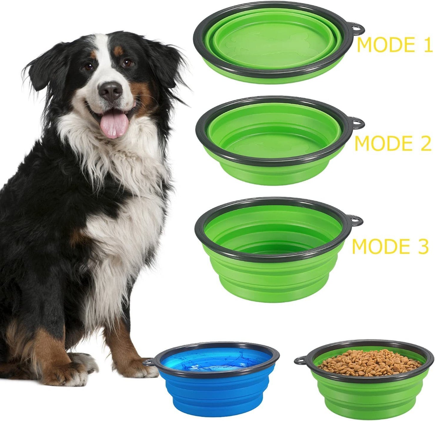 350 und 1000ML Hund Schalen Klapp Silikon Welpen Lebensmittel Container Tragbare Katze Wasser Feeder Für Reise Wandern Pet Liefert