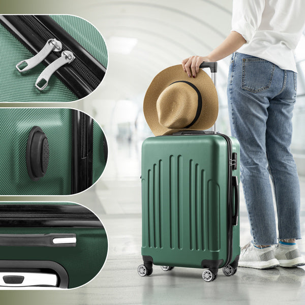 Vertical Stripe Four In One Suitcase