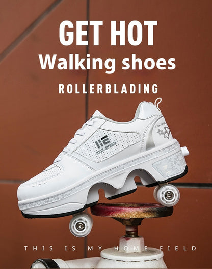 Vierrädrige Heelys Dual-Use-Skates weiblich