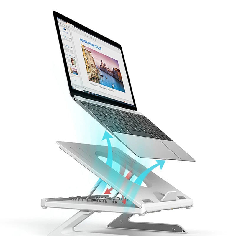 New Laptop Stand Multifunctional Folding Lift Portable Laptop Stand Monitor Increase Rack Aluminum Alloy Base.